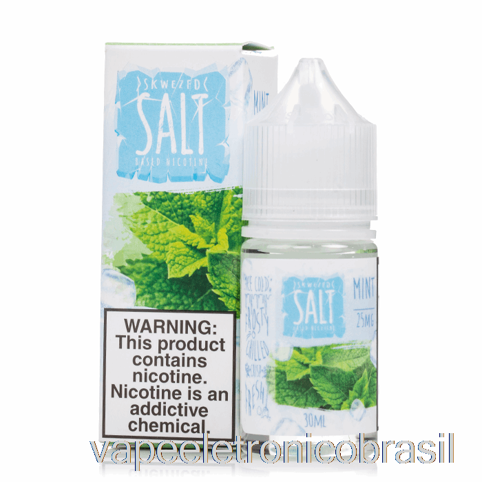 Vape Recarregável Ice Mint - Sais Skwezed - 30ml 50mg
